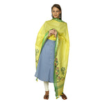 Noble Style Linnen Dupatta With Block Prints