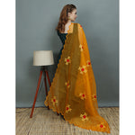 Mustrad Organza Phulkari Embroidered Dupatta