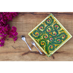 Petals And Whirls Pattachitra Tray