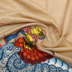 Whirlpool Goddess Pattachitra Tussar Silk Dupatta