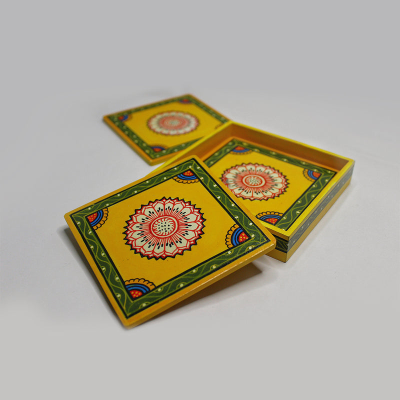 Garden Of Delights Pattachitra Coasters