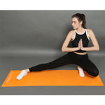 Orange Yoga Mat With Carry Strap