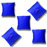 ROYAL BLUE PLAIN CUSHION COVER SET OF 2 (16 X 16 INCH)